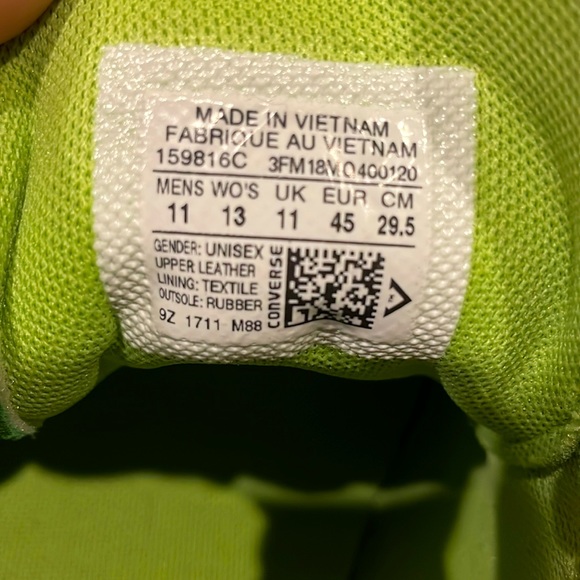 Converse One Star Low Mint Green Men's 11 - Picture 11 of 13